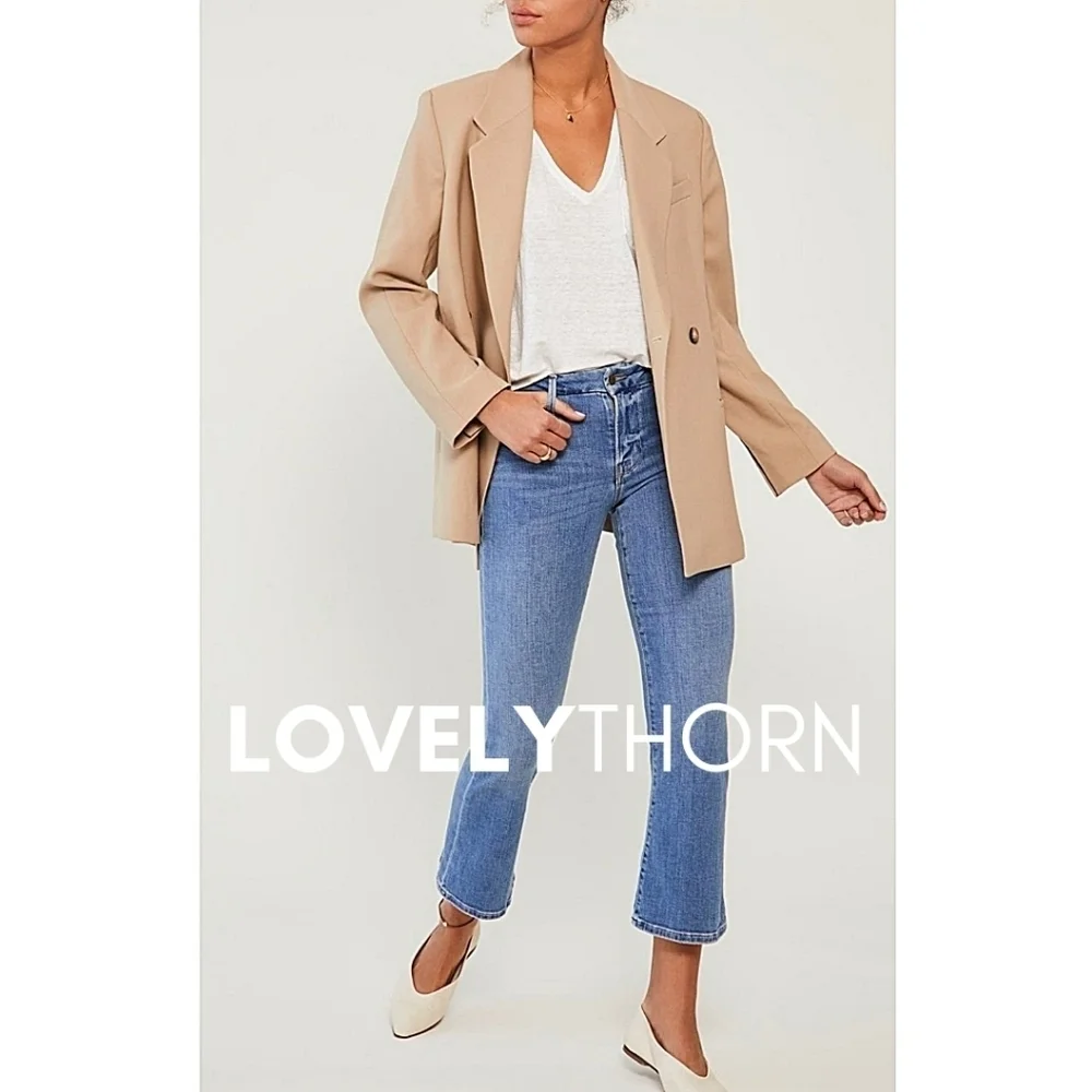FRAME // le crop mini boot super stretch denim jeans in melville wash - Picture 13 of 13